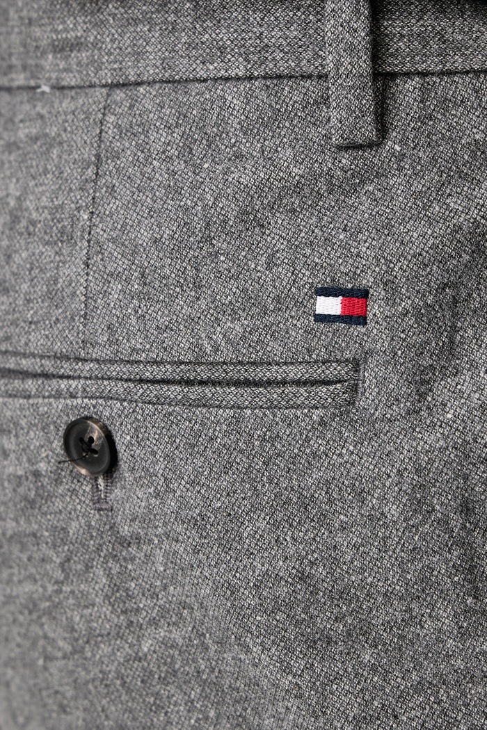 Панталон slim fit мъжки с памук Tommy Hilfiger MW0MW44823 сив