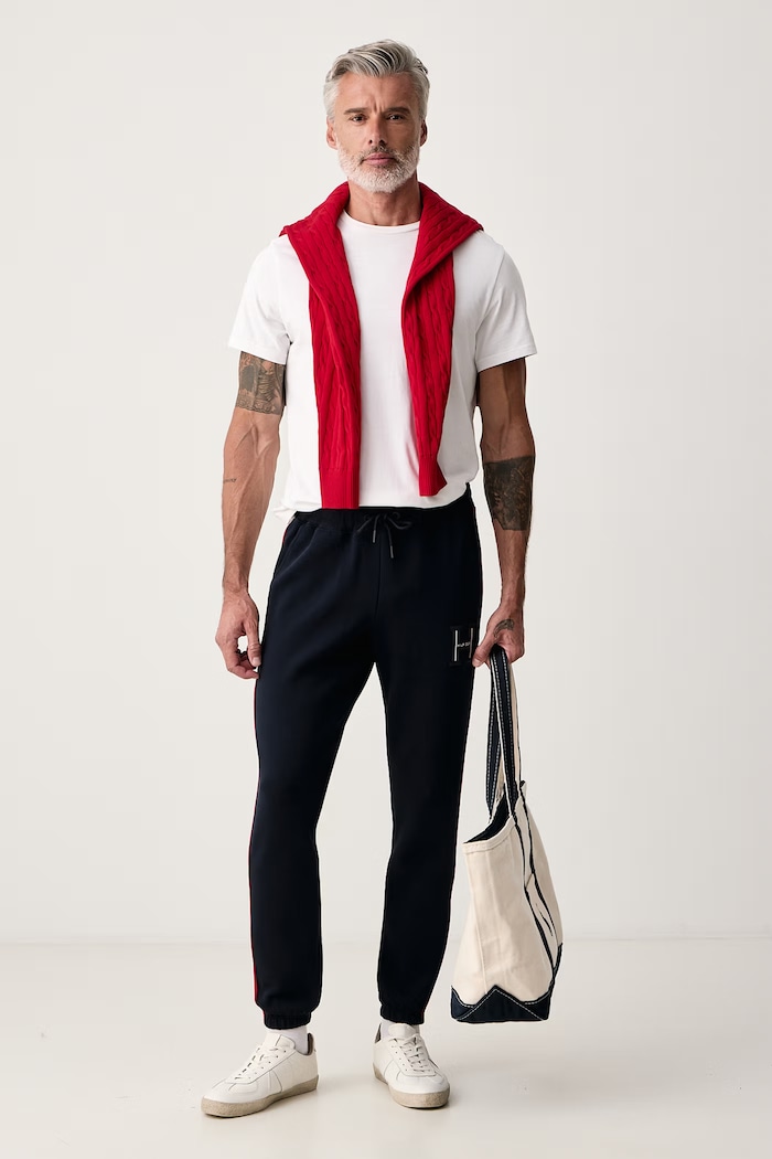 Tommy Hilfiger Παντελόνι επίσημο ανδρικό με βαμβάκι MW0MW44995 σκούρο μπλε AW26