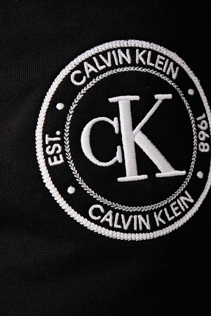 Trenirka moška z bombažem Calvin Klein Jeans LV04RH240G črna
