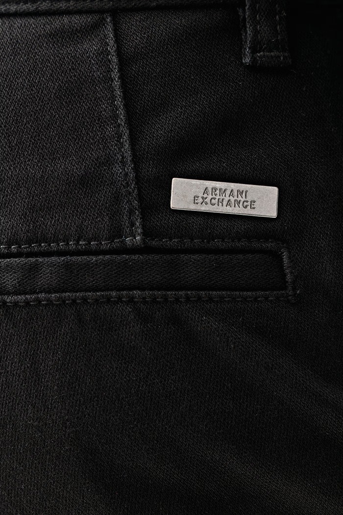 Штани chinos чоловічі бавовняні з еластаном Armani Exchange XM003500.AF28321 чорний