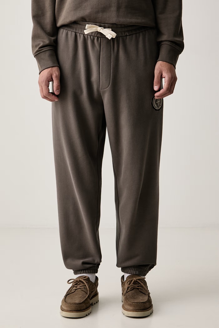 Armani Exchange Pantaloni da tuta da uomo in cotone con elastan marrone XM002914.AF26047