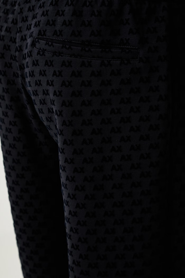 Armani Exchange спортен панталон мъжки с памук тъмносин XM002904.AF10818