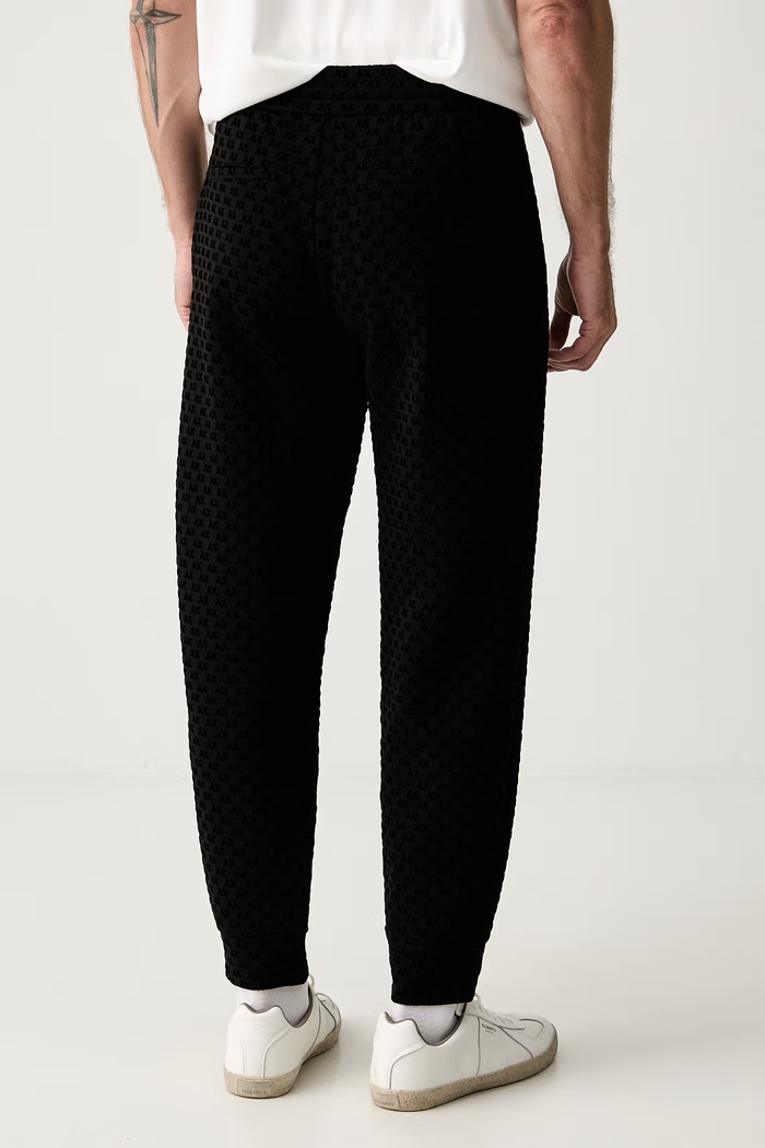 Odjeća Armani Exchange donji dio trenirke za muškarce s pamukom XM002904.AF10818 crna