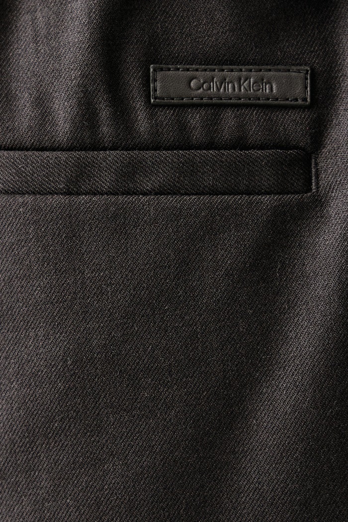 Pantaloni da uomo con lana Calvin Klein LV04LH607G grigio