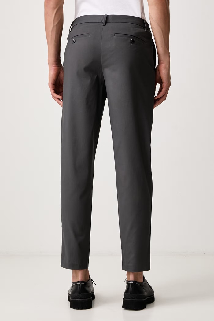 Oblečenie Calvin Klein Nohavice pánske bavlnené s elastanom LV04LH610G sivá