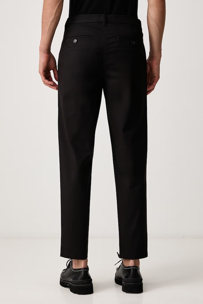 Oblečenie Calvin Klein Nohavice pánske bavlnené s elastanom LV04LH610G čierna