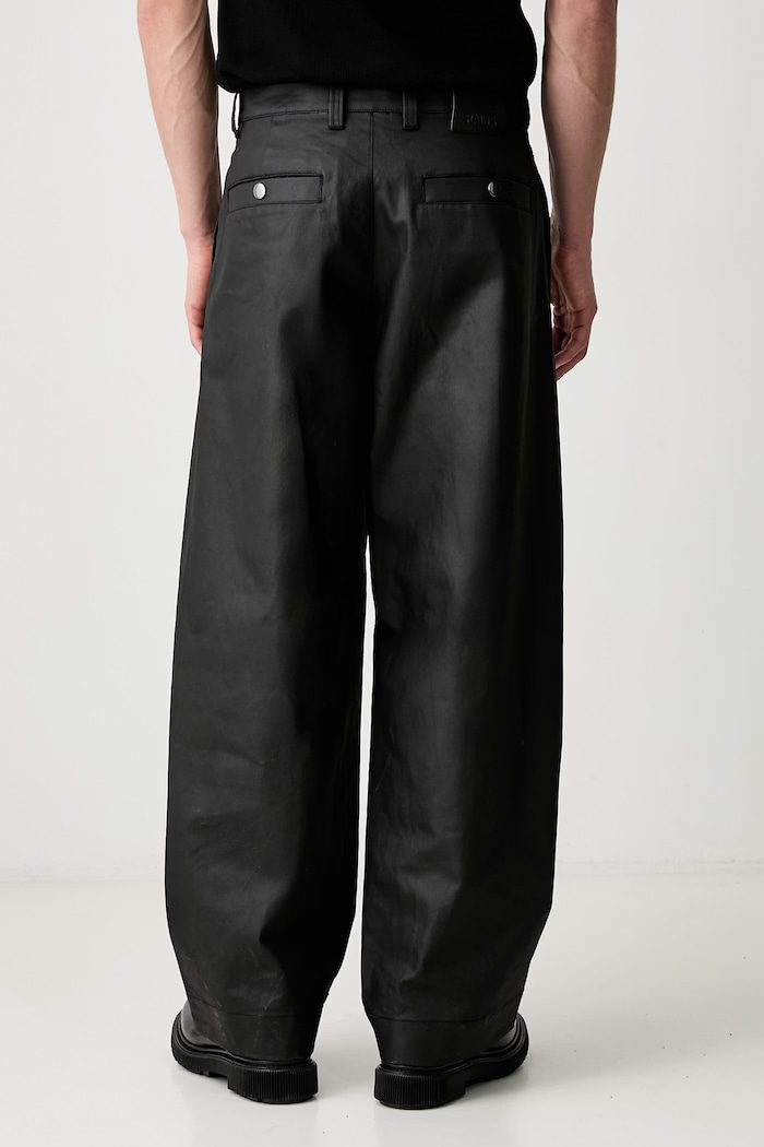 Clothing Rains Heavy waxed trousers cotton Men's 19180.01 black