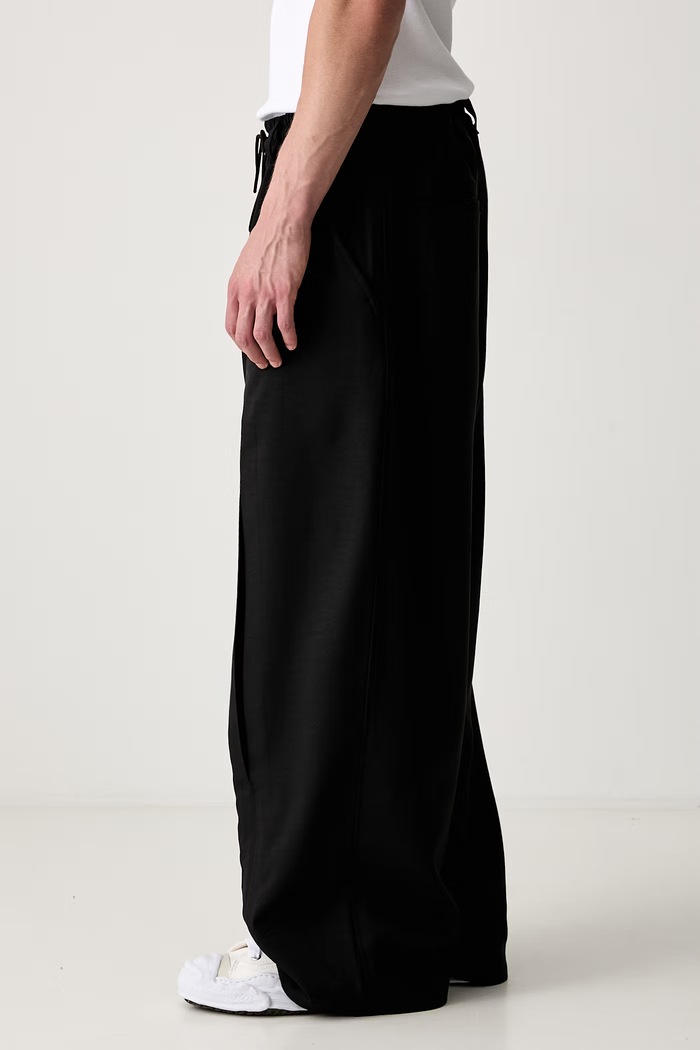 Y-3 SU PLEATD PANTS spodnie męskie KZ2394 czarny AW26