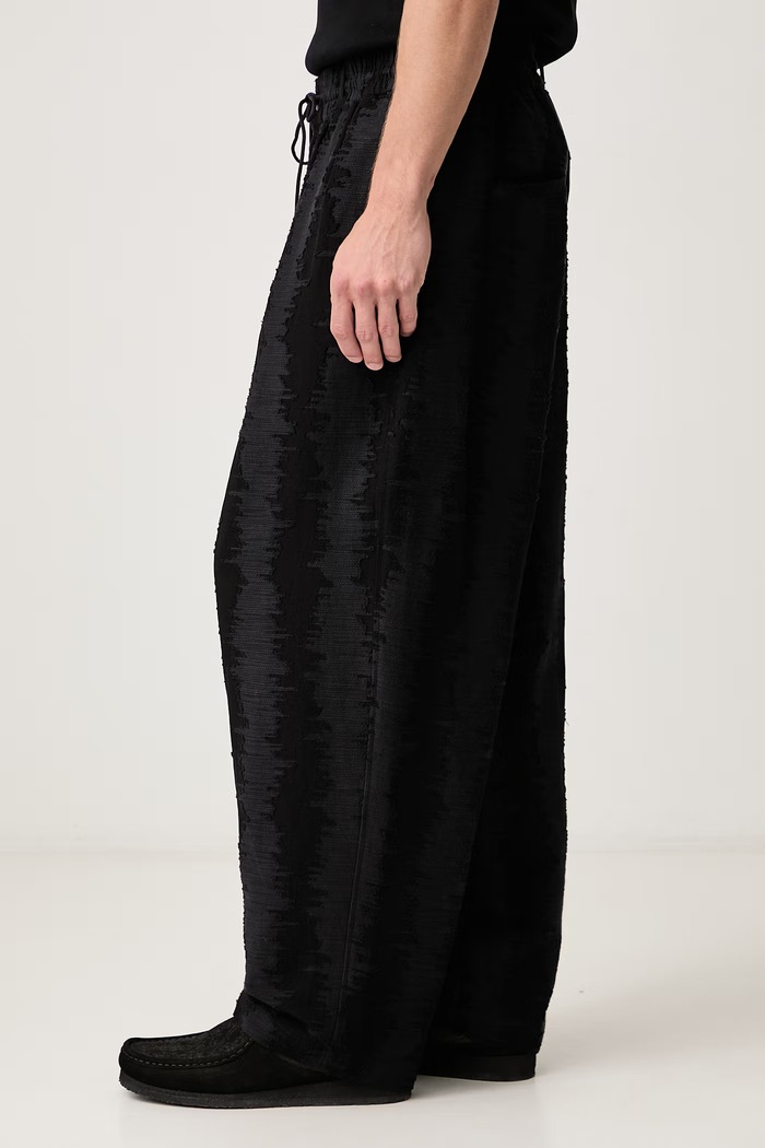 M DECOSTITCH TP pantaloni con lino da uomo Y-3 KY3866 nero