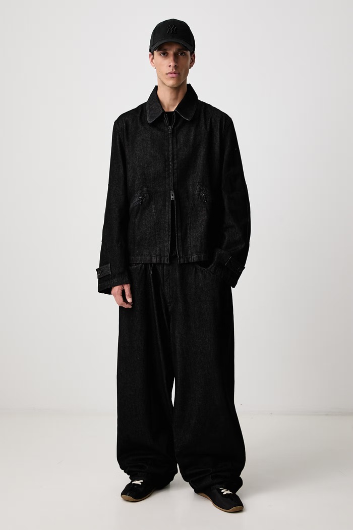 Y-3 M DENIM PNT spodnie bawełniane męskie KS3896 czarny AW26