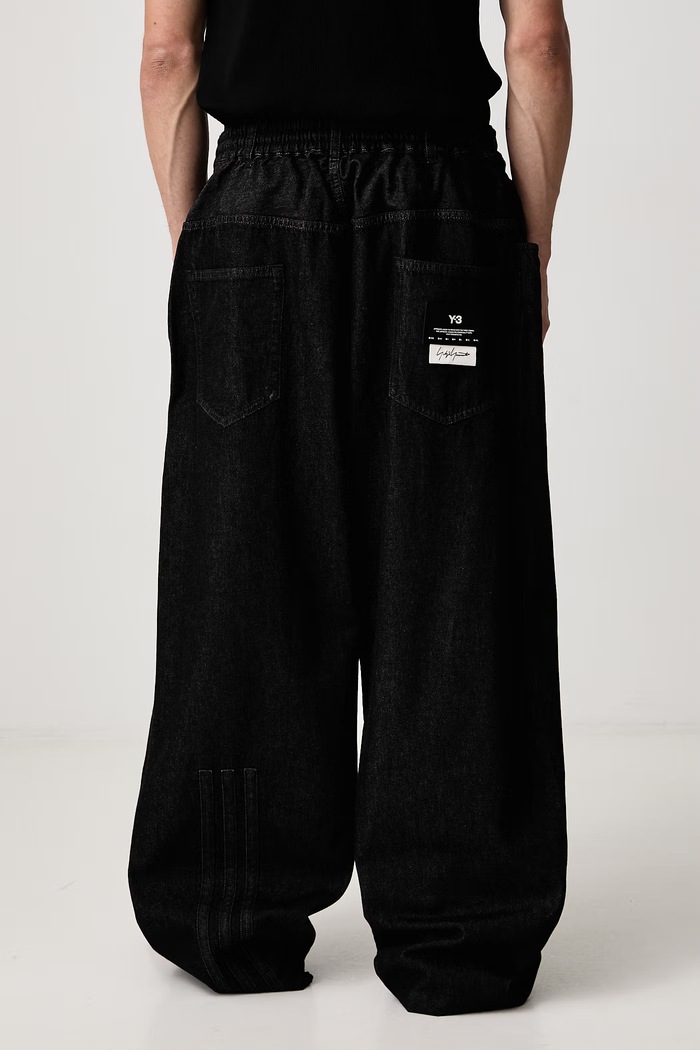 Odzież Y-3 M DENIM PNT spodnie bawełniane męskie KS3896 czarny