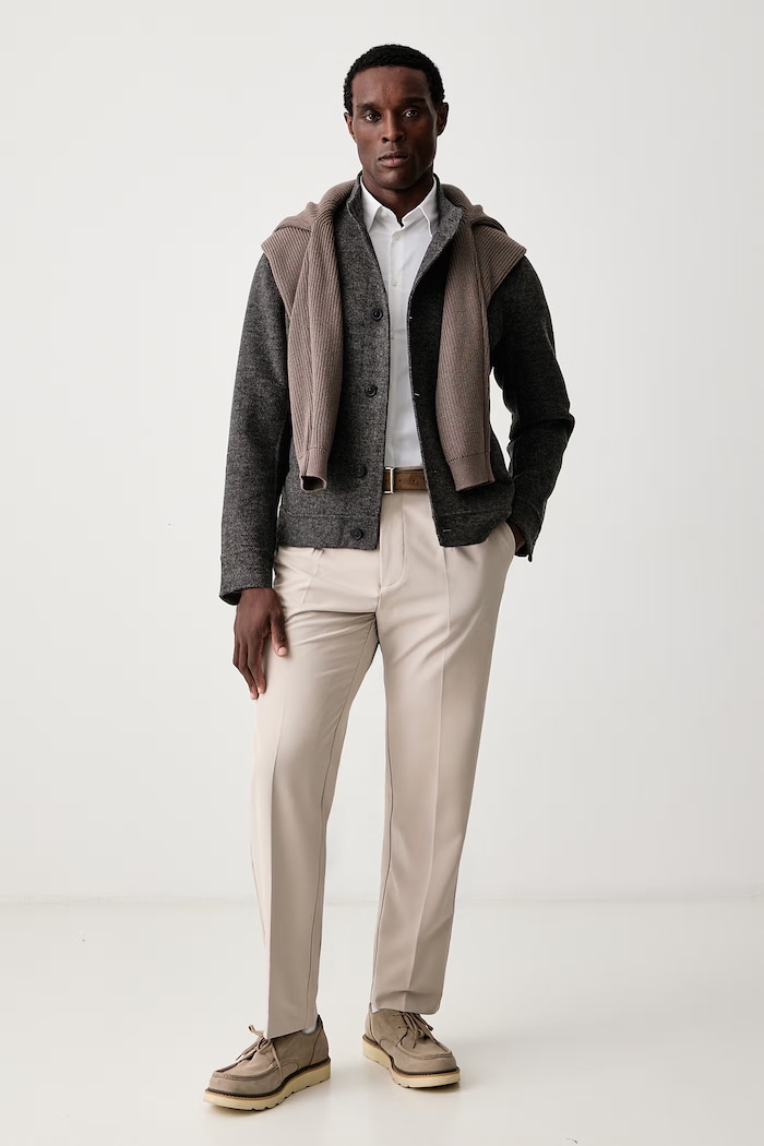 United Colors of Benetton Παντελόνι ανδρικό 46A3UF06E μπεζ AW26