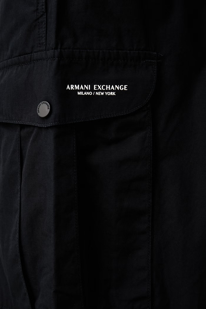 Armani Exchange spodnie męskie bawełniane granatowy XM002846.AF26039