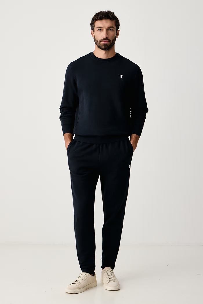 Trussardi Spodnie dresowe męskie bawełniane P8148000087N granatowy AW26