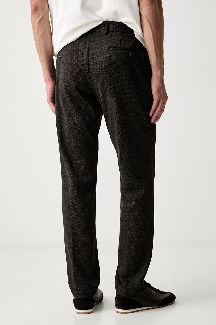 Odzież Joop! spodnie męskie z wiskozą 30101754 brązowy