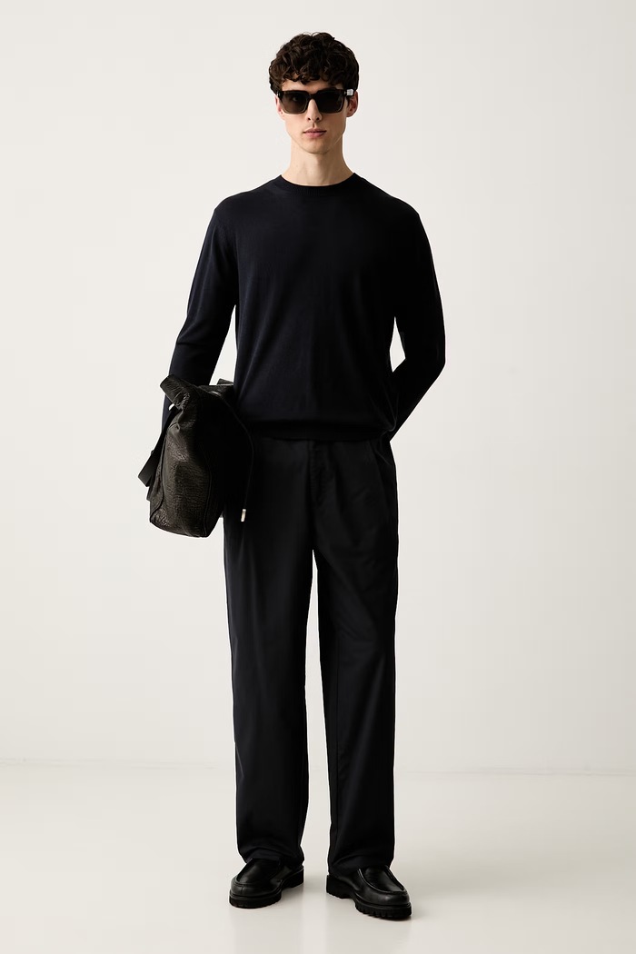 Emporio Armani spodnie męskie bawełniane EM006897.AF28239 granatowy AW26