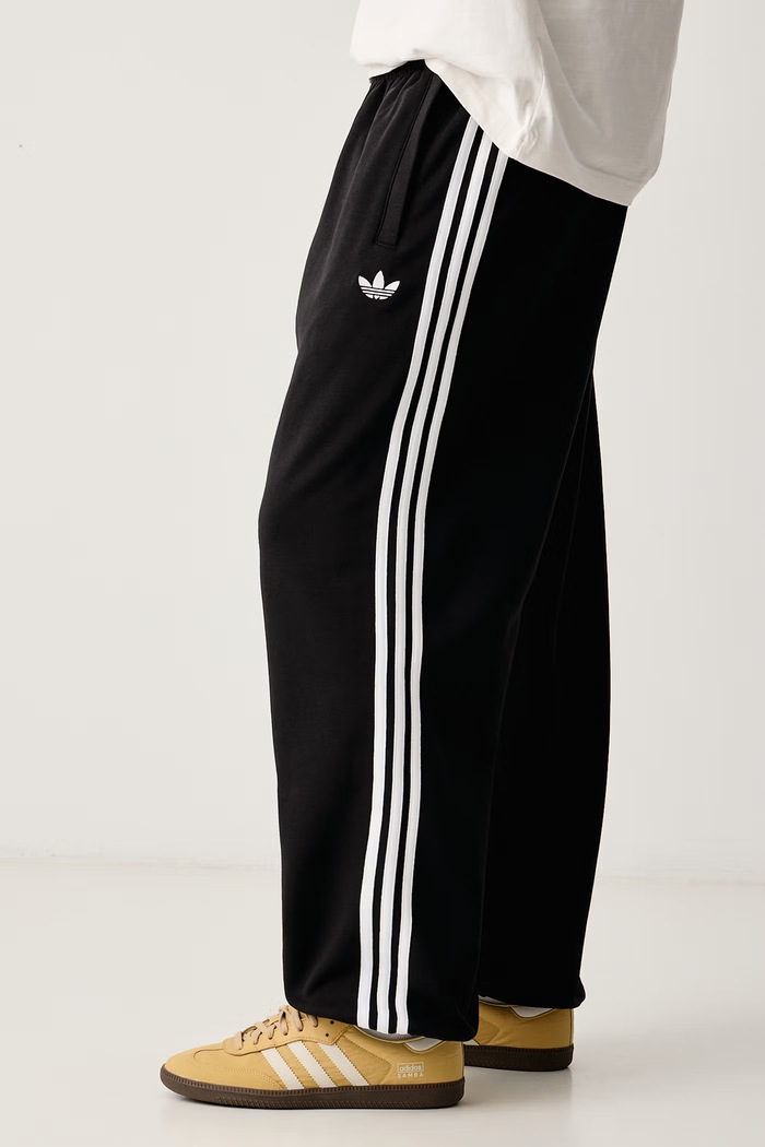 Donji dio trenirke za muškarce s pamukom Adicolor adidas Originals KV9280 crna