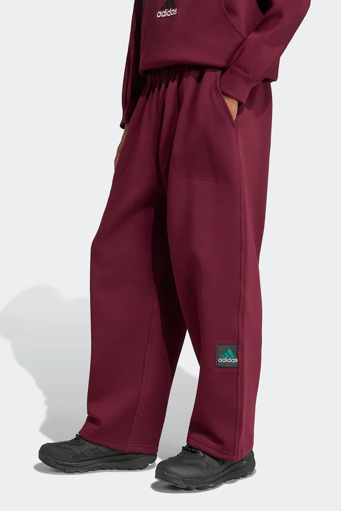 adidas Originals Spacer Open pantaloni de trening cu bumbac pentru bărbați burgundia KR3975