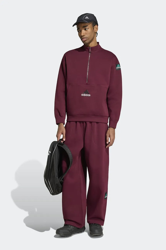 Îmbrăcăminte adidas Originals Spacer Open pantaloni de trening cu bumbac pentru bărbați KR3975 burgundia