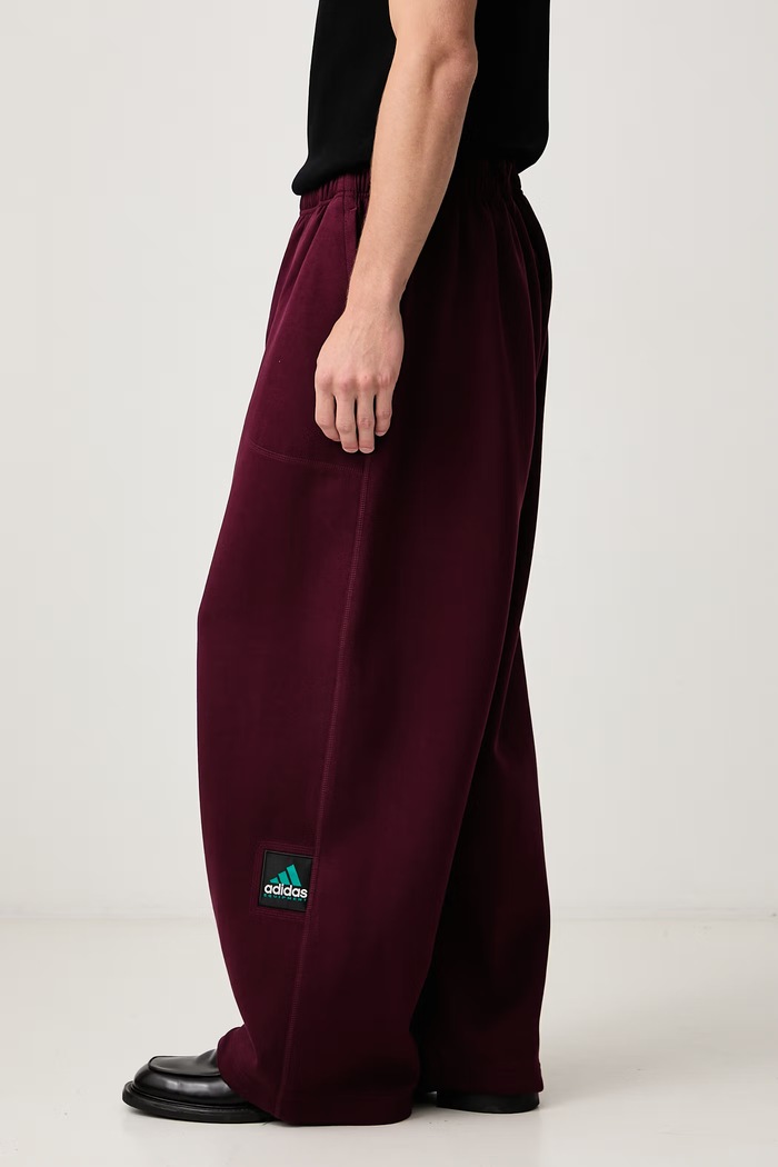 Spacer Open pantaloni de trening cu bumbac pentru bărbați adidas Originals KR3975 burgundia
