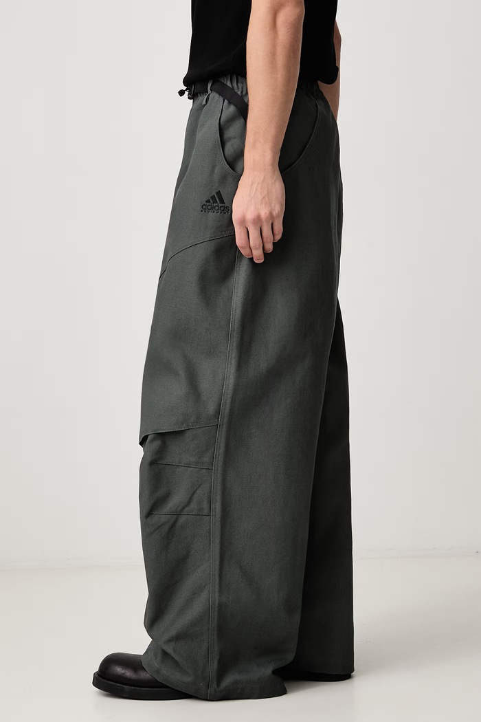 Equipment Canvas широк панталон от памук мъжки adidas Originals KR1420 зелен