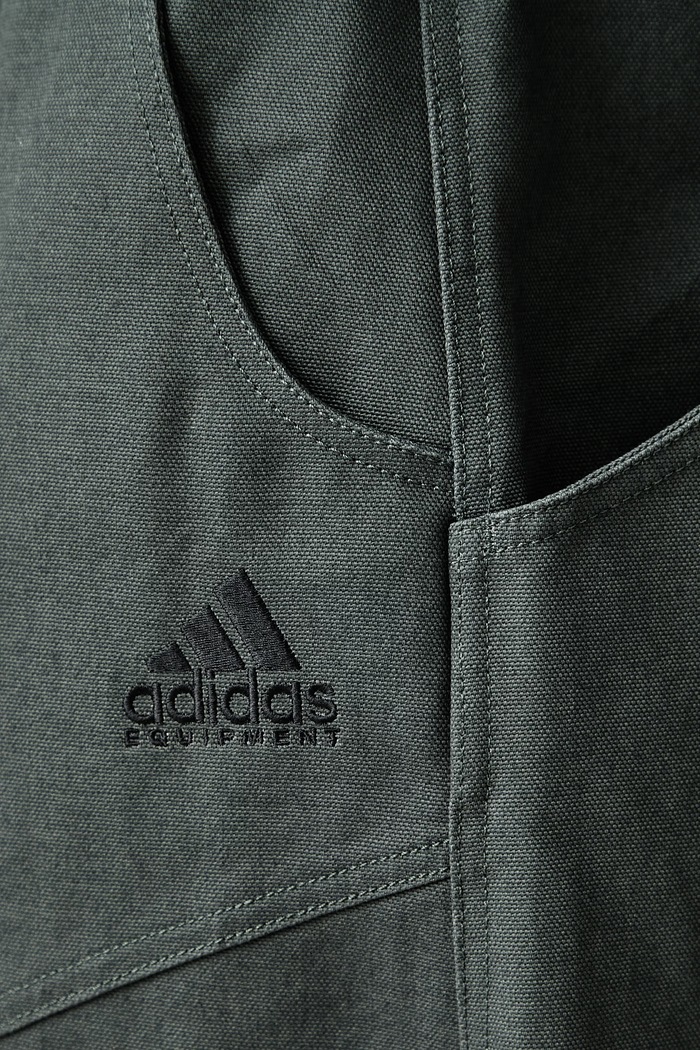 Equipment Canvas широк панталон от памук мъжки adidas Originals зелен KR1420