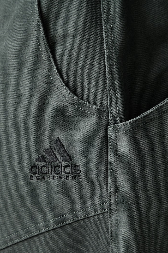 Equipment Canvas широк панталон от памук мъжки adidas Originals зелен KR1420