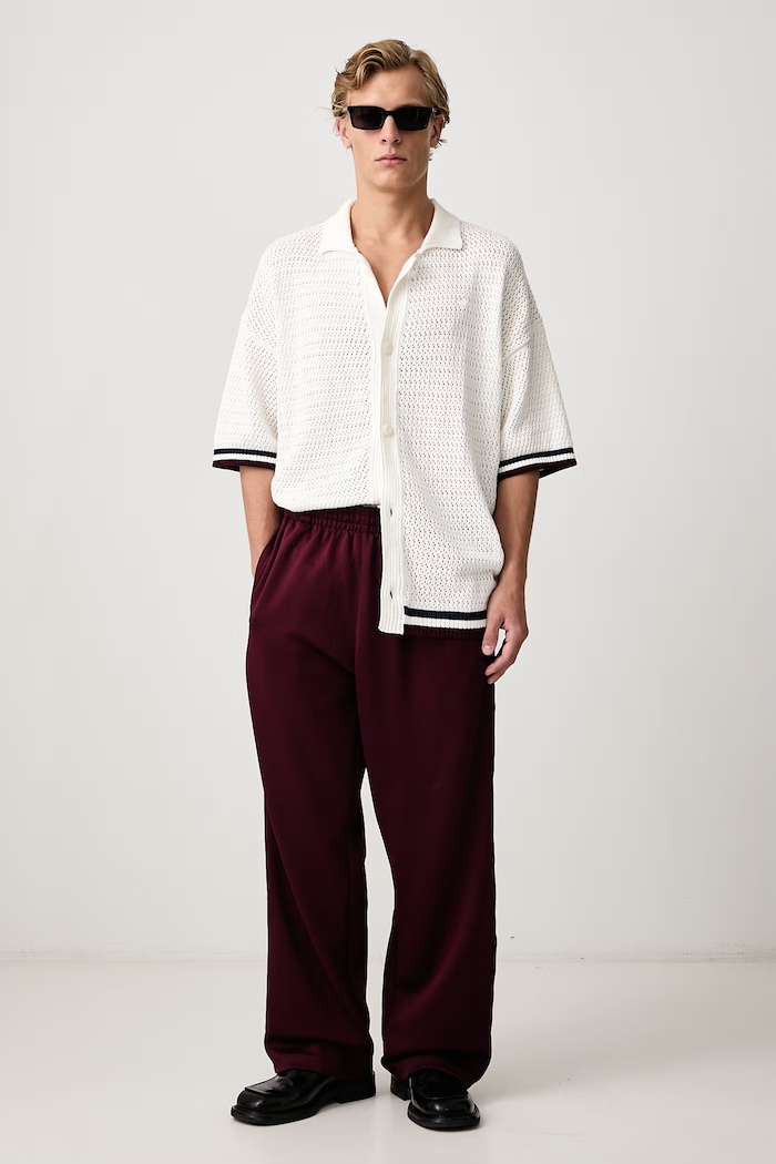 adidas Originals SST Premium pantaloni de trening pentru bărbați KQ6967 burgundia AW26