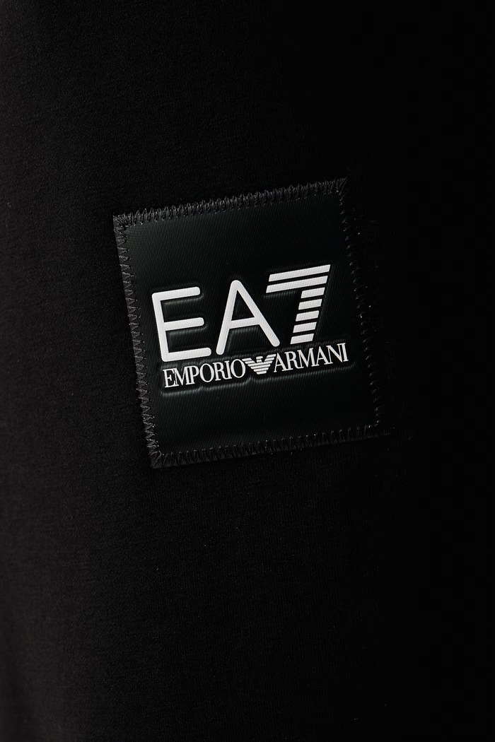 Spodnie dresowe męskie z modalem EA7 Emporio Armani AF26648.7M002228 czarny
