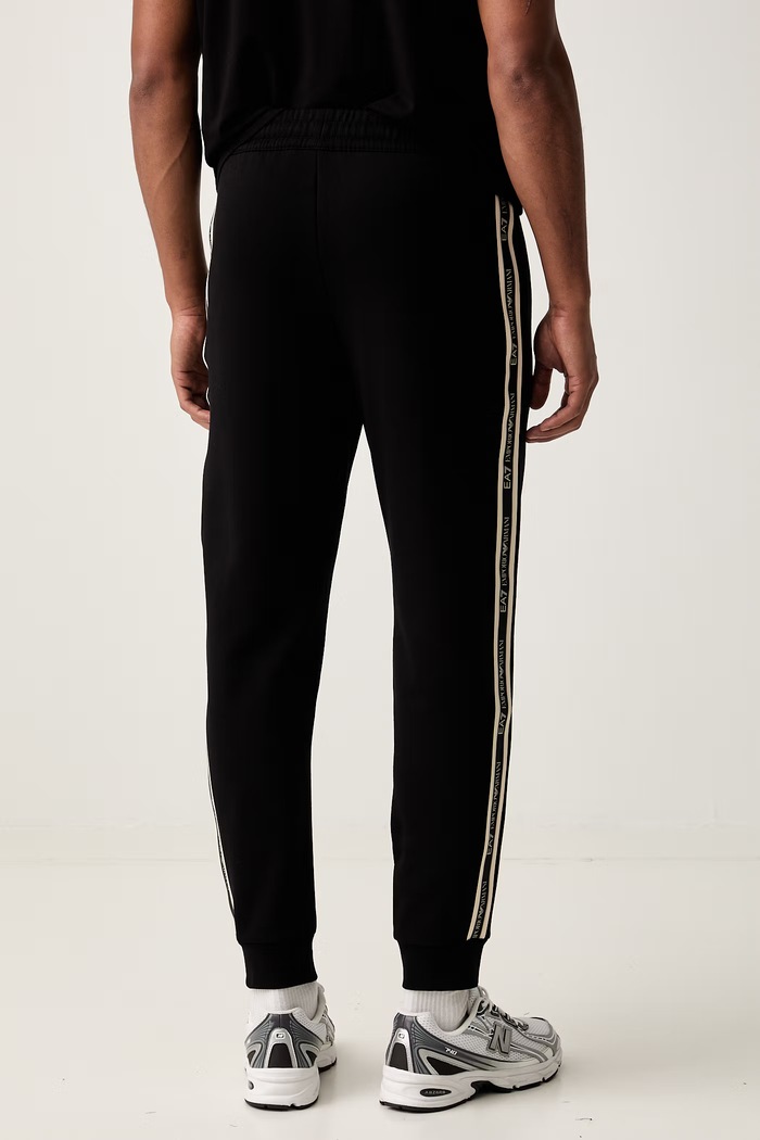 Odzież EA7 Emporio Armani spodnie dresowe męskie z bawełną AF10377.7M002198 czarny