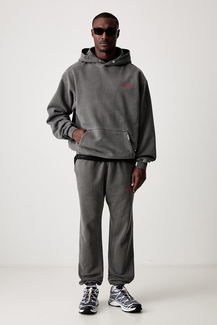 Represent spodnie dresowe bawełniane męskie OCM41116 szary AW26