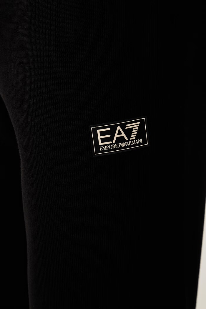 EA7 Emporio Armani spodnie dresowe męskie bawełniane czarny AF21822.7M002235