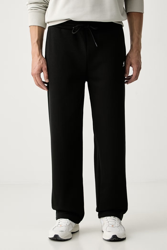 Alpha Industries spodnie dresowe męskie z bawełną Basic Straight czarny 268362