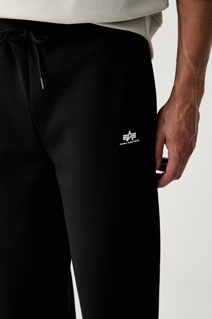Alpha Industries spodnie dresowe męskie z bawełną Basic Straight czarny 268362