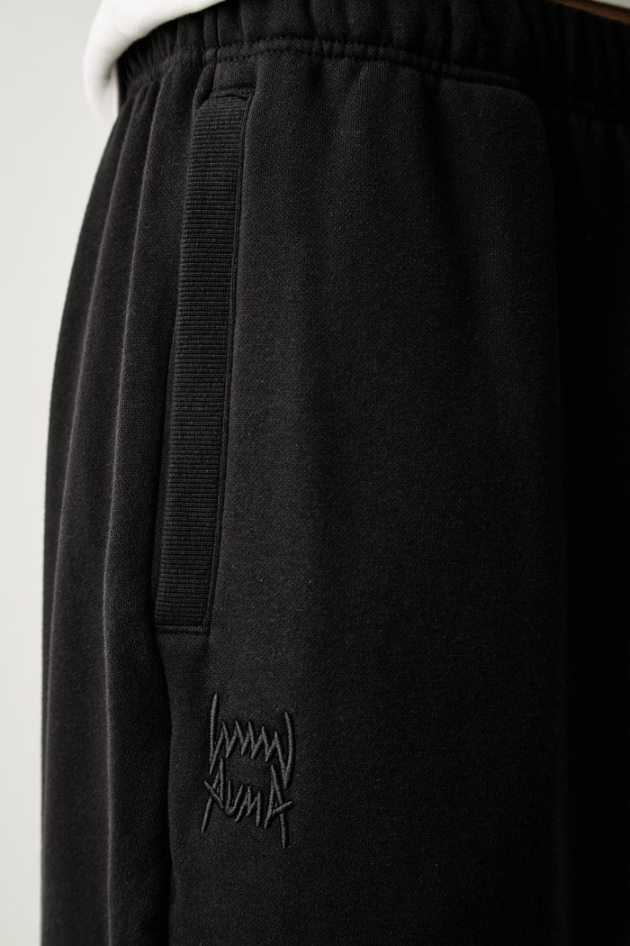 Puma spodnie dresowe męskie z bawełną FUNDAMENTALS czarny 694547
