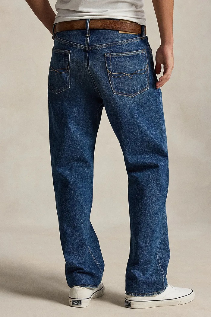 Polo Ralph Lauren jeansy straight męskie 710B19633001 granatowy AW26