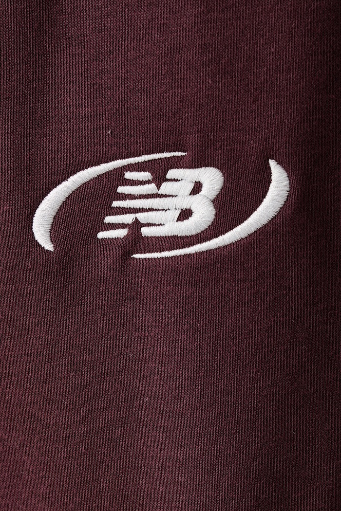 Spodnie dresowe męskie z bawełną New Balance MB62053FYLR bordowy