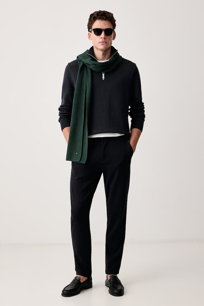 Marc O'Polo Jogger kalhoty pánské s viskózou 5000011705 námořnická modř AW26