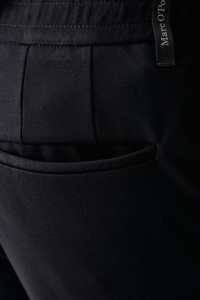 Jogger kalhoty pánské s viskózou Marc O'Polo 5000011705 námořnická modř