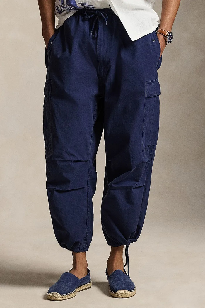 Polo Ralph Lauren spodnie cargo męskie bawełniane granatowy 710B34466