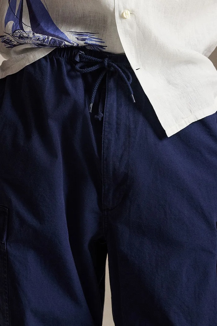 Polo Ralph Lauren spodnie cargo męskie bawełniane granatowy 710B34466