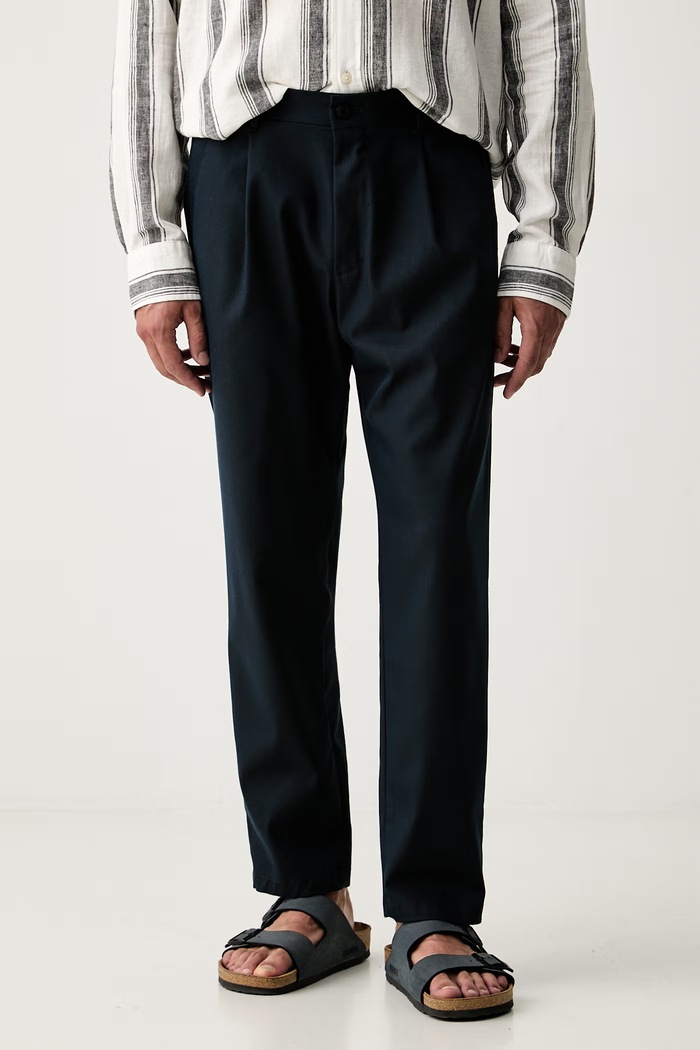 Joop! spodnie chinos męskie z bawełną granatowy 30104826