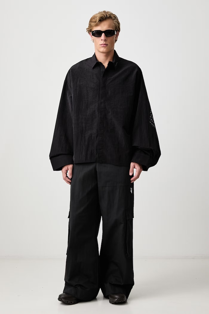 HELIOT EMIL Штани cargo з бавовною чоловічі AW26.M.10.207 чорний AW26