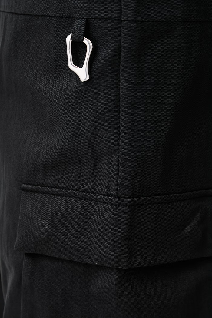 Штани cargo з бавовною чоловічі HELIOT EMIL чорний AW26.M.10.207