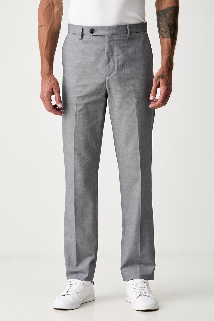 Tommy Hilfiger spodnie straight męskie z bawełną szary MW0MW44328