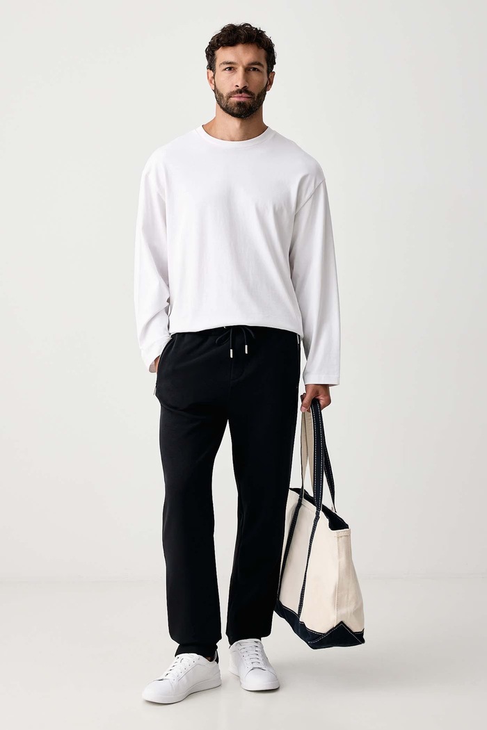 Karl Lagerfeld Trenirka moška z bombažem 563900.705019 mornarsko modra AW26