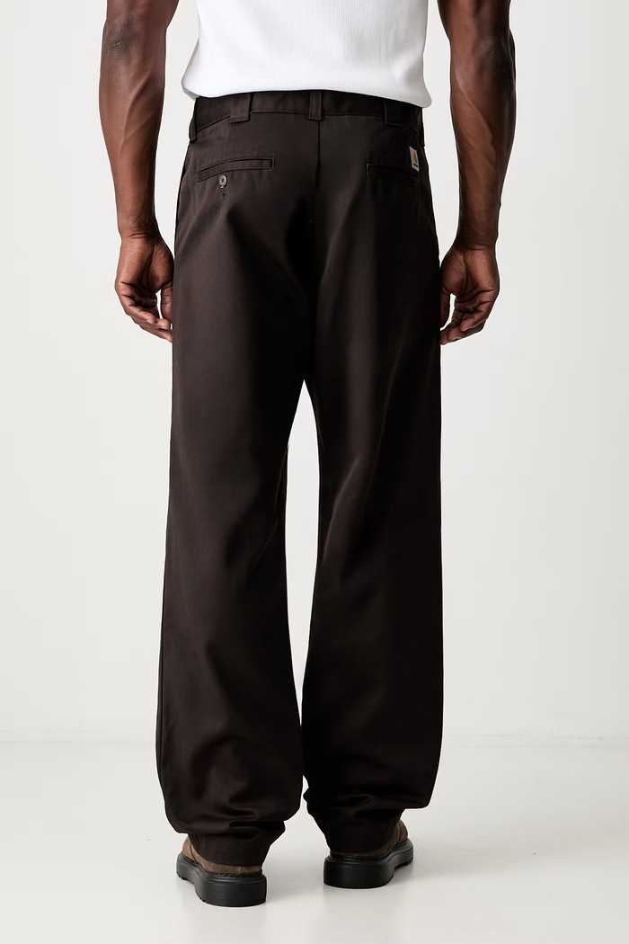 Odzież Carhartt WIP Master spodnie chinos z bawełną męskie I034233 brązowy