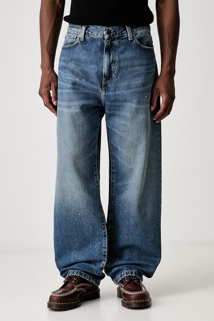 Carhartt WIP Landon blugi straight pentru bărbați albastru I034733