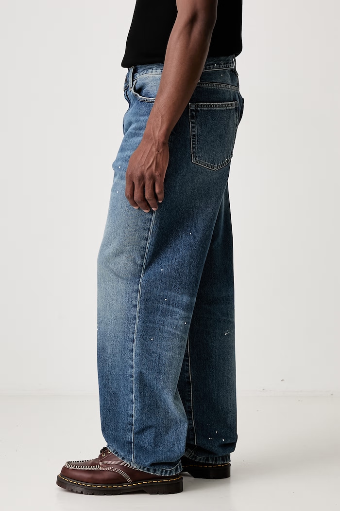 Carhartt WIP Landon blugi straight pentru bărbați I034733 albastru AW26