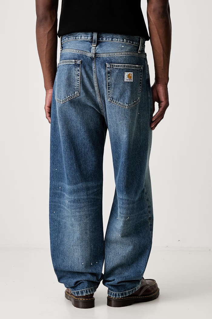 Îmbrăcăminte Carhartt WIP Landon blugi straight pentru bărbați I034733 albastru
